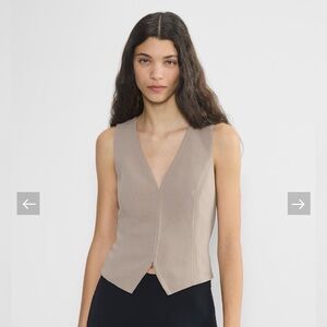 Aritzia Taupe Attire Vest